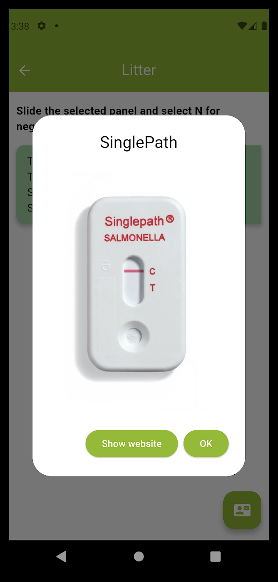 Zrzut ekranu aplikacji Salmo-nullo
